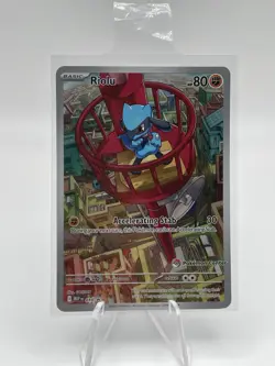 Riolu Illustration 010 Pokemon Center Stamped Black Star Mega Evolution Promo - Image 1