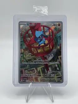 Riolu Illustration 010 Pokemon Center Stamped Black Star Mega Evolution Promo - Image 2