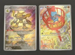 Alakazam 009 and Riolu 010 Black Star Promos POKEMON CENTER STAMP NM - Image 1