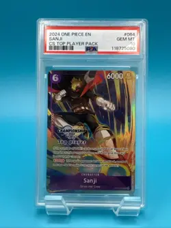 Sanji (Championship 2024 Top Player Pack) OP07-064 One Piece PSA 10 - POP 8!!! - Image 1