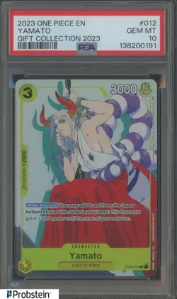 2023 One Piece EN Gift Collection 2023 #012 Yamato PSA 10 GEM MINT - Image 1