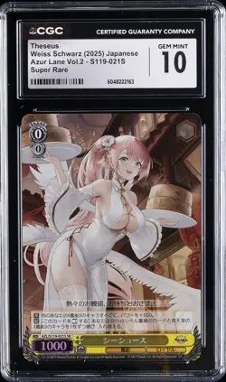 2025 WEISS SCHWARZ - AZUR LANE VOL. 2 SUPER RARE - JPN THESEUS CGC 10 GEM MINT - Image 1