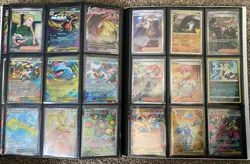 Pokemon Ex, Vmax, Secret Rares, Full Art Lot Of 226 Cards & Binder - Image 2