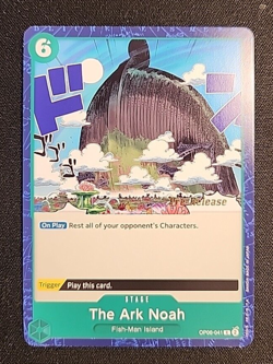 THE ARK NOAH OP06-041 PRE-RELEASE STAMPED, 2024 ONE PIECE CARD GAME, OP06 WINGS - Image 1