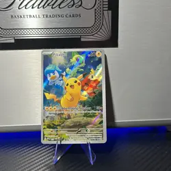 Pokemon Card Pikachu Svp Black Star Promos SVP027 Holo Promo TCG Full Art #27 - Image 1
