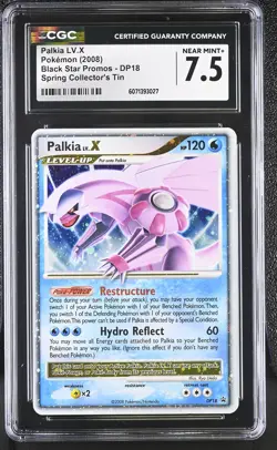 CGC 7.5 Palkia LV.X 2008 Black Star Promos DP18 Holo Pokemon Card - Image 1