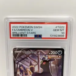 PSA 10 Umbreon V TG22/TG30 Brilliant Stars Alt Art Pokemon Card - Image 2