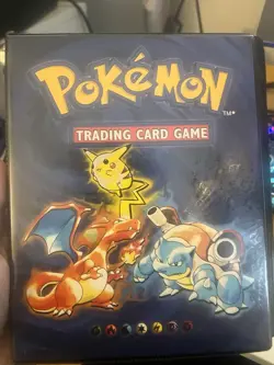 Vintage Wizards Of The Coast Pokemon Binder With Fossil Cards 742818083201 - Image 1