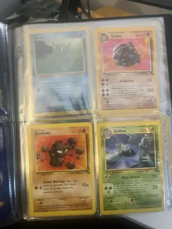 Vintage Wizards Of The Coast Pokemon Binder With Fossil Cards 742818083201 - Image 3
