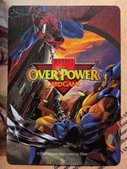 OverPower Onslaught Marvel Fleer 1996 Raw Power Special Card Promo Very Rare NM - Image 2