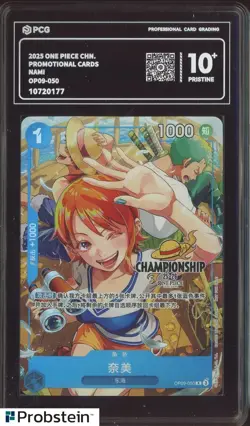 2025 One Piece Chinese Promotional Cards OP09-050 Nami PCG 10 PRISTINE - Image 1