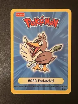 Pokemon Funskool Vintage Farfetch’d #083 Card Rare Who Am IU Holo - Image 1