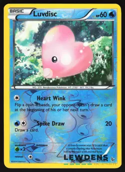 Luvdisc - 27/106 - Uncommon Reverse Holo - Flashfire - Pokemon Card - Image 1