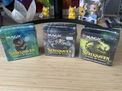 MTG STRIXHAVEN School of Mages Set of 3 PreRelease Kits New Sealed - Image 1