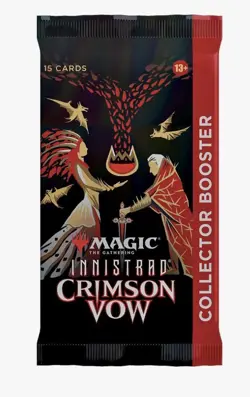 2021 Factory Sealed Magic MTG Innistrad Crimson Vow Collector Booster Pack - Image 1