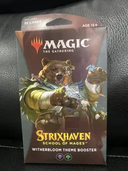MTG MAGIC THE GATHERING STRIXHAVEN SCHOOL OF MAGES WITHERBLOOM THEME BOOSTER - Image 1