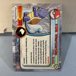 OFFICIAL POKEMON CARD TOPPS #08 WARTORTLE EXCELLENT CONDITION. 2587 - Image 2