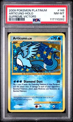 Articuno 2009 Pokemon Supreme Victors PSA 8 #148 - Image 1
