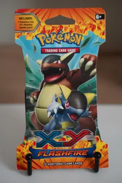 Pokemon TCG XY Flashfire Sleeved Hanger Booster Pack Kangaskhan Art Sealed - Image 1