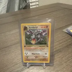Pokemon 1st edition Aerodactyl 01/62 Prerelease Holo - Image 1