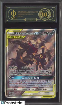 2020 Pokemon BSP Tag Team Power Collection #SM241 Umbreon & Darkrai GX APH 10 - Image 1