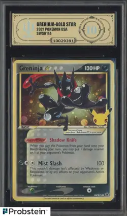 2021 Pokemon TCG Celebrations ETB Promo #SWSH144 Greninja Gold Star APH 10 - Image 1