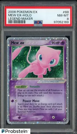 2006 Pokemon Ex Legend Maker #88 Mew PSA 8 NM-MT - Image 1