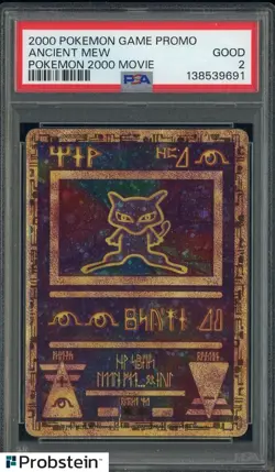 2000 Pokemon Game Promo 2000 Movie Ancient Mew PSA 2 GD - Image 1