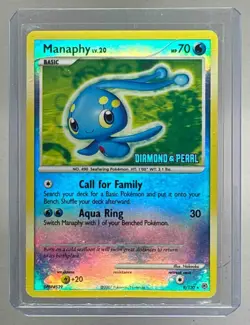 Manaphy 2008 Pokemon Diamond and Pearl Burger King Promo #9 - Image 1