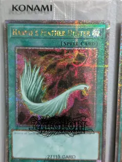 x2 Yu-Gi-Oh! Harpie's Feather Duster EDC1-EN001 Quarter Century Secret Rare - Image 2
