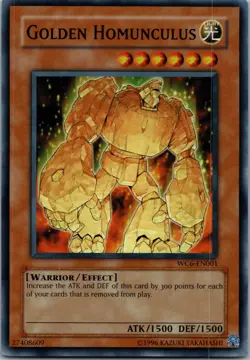 Yugioh Golden Homunculus WC6-EN001 Super Rare NM - Image 1