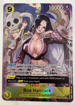 One Piece Boa Hancock - OP14-112 (Alternate Art) The Azure Sea's Seven Foil NM - Image 1