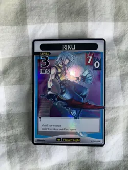 Kingdom Hearts TCG Player Card Riku Level 3 97/128 SR English Foil - Image 1