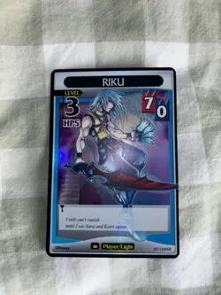 Kingdom Hearts TCG Player Card Riku Level 3 97/128 SR English Foil - Image 2