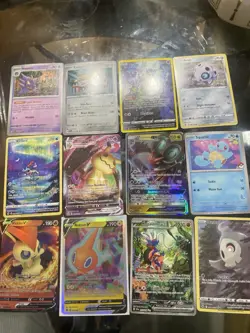 Pokemon Card Lot x12 V EX VMAX Mimikyu Noivern Koraidon Rotom Used - Image 1