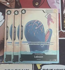 One Piece Card Game - Laboon SR Alt Art EB01-048 OPTCG English NM - Image 1