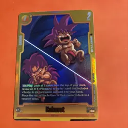 Dragon Ball Super Card Game FB08-076 Foil Kakarot Battle Card Saiyan R - Image 1