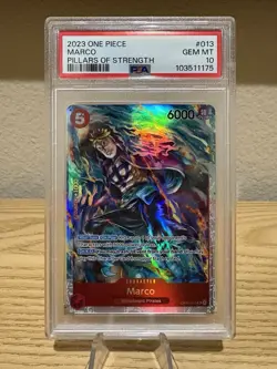 2023 Marco One Piece Trading Card Pillars Of Strength Set OP03-013 Graded PSA 10 - Image 1