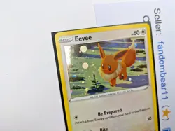 Eevee COSMOS HOLO BLACK STAR PROMO CARD SWSH190 Pokemon 2022 LP - Image 3