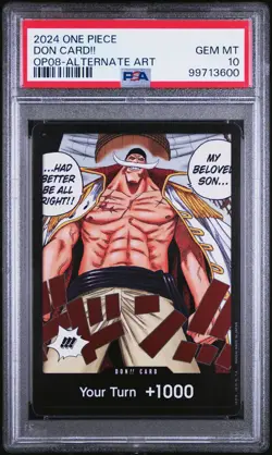 Don!! Card One Piece Op08-Two Legends NM PSA 10 - Image 1