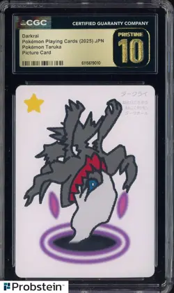 2025 Pokemon Japanese Takura Playing Cards Picture Card Darkrai CGC 10 PRISTINE - Image 1