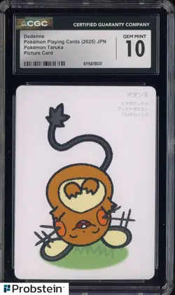 2025 Pokemon Japanese Takura Playing Cards Picture Card Dedenne CGC 10 GEM MINT - Image 1