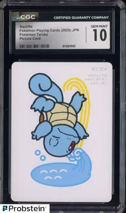 2025 Pokemon Japanese Takura Playing Cards Picture Card Squirtle CGC 10 - Image 1