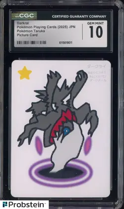 2025 Pokemon Japanese Takura Playing Cards Picture Card Darkrai CGC 10 GEM MINT - Image 1
