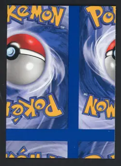 Pokemon English Blank Misprint NFC Cards Front Blank Back Miscut #2 - Image 1