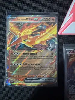 Team Rocket's Moltres ex - (Destined Rivals Stamp) 229/182 Miscellaneous Cards & - Image 2