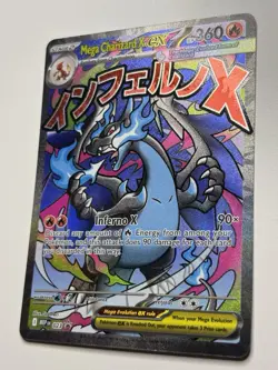 Pokemon Card PHANTASMAL FLAMES MEGA CHARIZARD X EX 023 ENG BLACK STAR PROMO MINT - Image 3