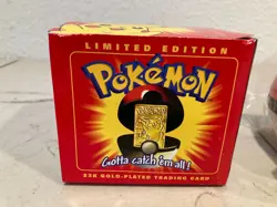 1999 Pokemon Gotta Catch'em All 23k Gold Plated "Pikachu" Trading Card - Image 2