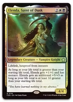 Elenda, Saint of Dusk #119 (Foil) (NM) Foundations FDN Magic MTG - Image 1