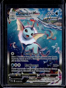 2019-2023 Pokemon SWSH Black Star Promos Vaporeon VMAX #SWSH182 - Image 1